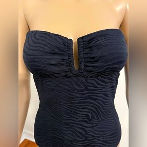 ONIA Chic One piece Black textured Bathing suit